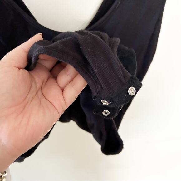 Free People Intimately Black Sleeveless Scoop Neck Thong Bodysuit Size L - Picture 6 of 7